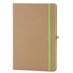 Note book écologique bordures de pages et élastiques colorées BLN 06