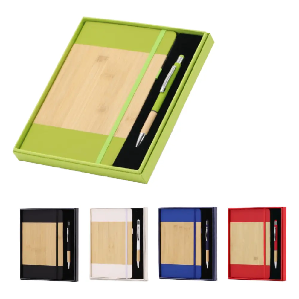 SSM Coffret note book et stylo Bambou CNBS01