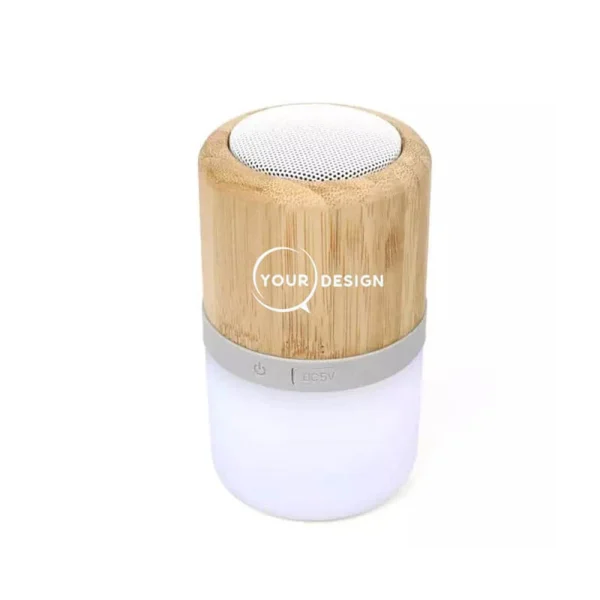 SSM Enceinte Bluetooth lampe bambou AUD01