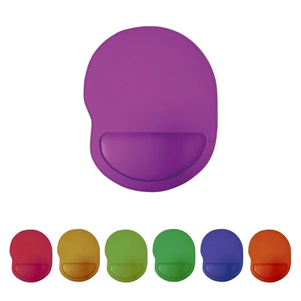 Tapis souris en similicuir avec repose main