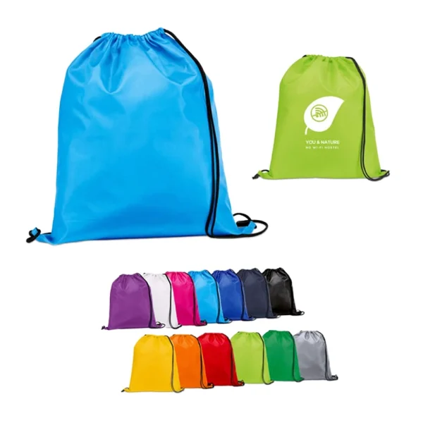 Sac à dos publicitaire en TNT avec cordelettes MAR10