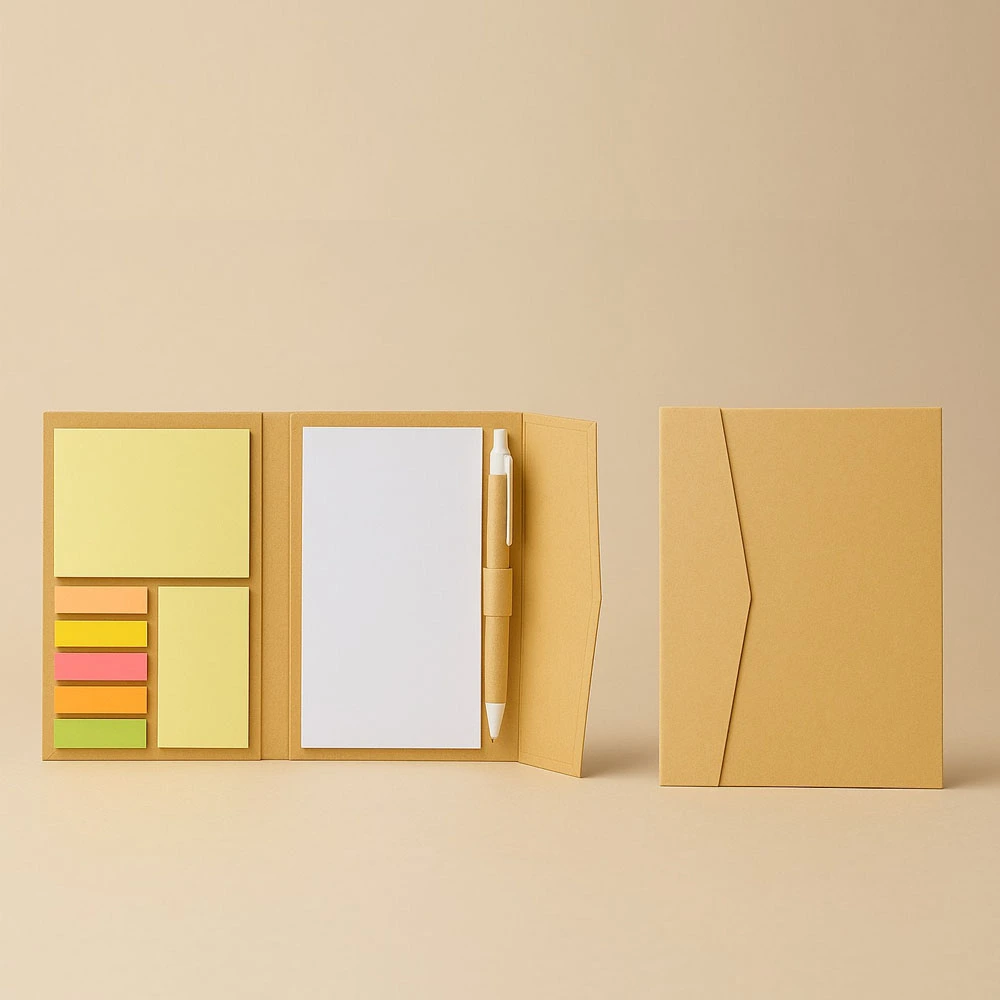 Mini Notebook recyclé avec post-it SSM-MBN08
